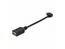 Digitus kabel USB A-B mikro OTG 0,2m kotni