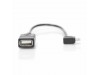 Digitus kabel USB A-B mikro OTG 0,2m kotni