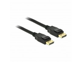 Delock kabel DisplayPort 3m 4K 60Hz črn 83807 Delock kabel DisplayPort 3m 4K 60Hz črn 83807