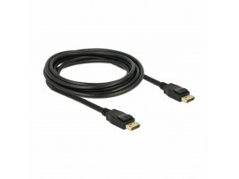 Delock kabel DisplayPort 3m 4K 60Hz črn 83807