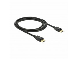 Delock kabel DisplayPort 2m 4K 60Hz črn 83806