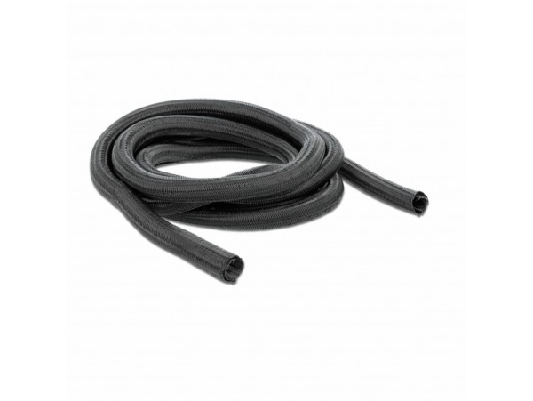 Delock spenjalna cev tekstilna 19mm 2m črna 18855