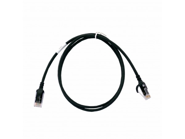Leviton patch UTP CAT.6 0,9m črn 3,8mm HighFlex 149-6H460-03E
