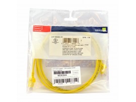 Leviton patch UTP CAT.6 1,5m rumen 3,8mm HighFlex 136-6H460-05Y
