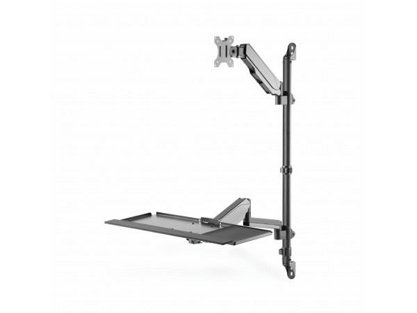 Digitus stenski nosilec za monitor/miška tipkovnica črn DA-90372