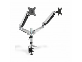 Digitus namizni nosilec za 2x monitor srebrno/črn DA-90353