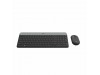 Logitech tipkovnica & miška MK470 SLO slim brezžična grafitna 920-009264