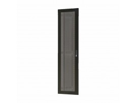 Toten vrata perforirana 42U širine 600mm za kabinet črna