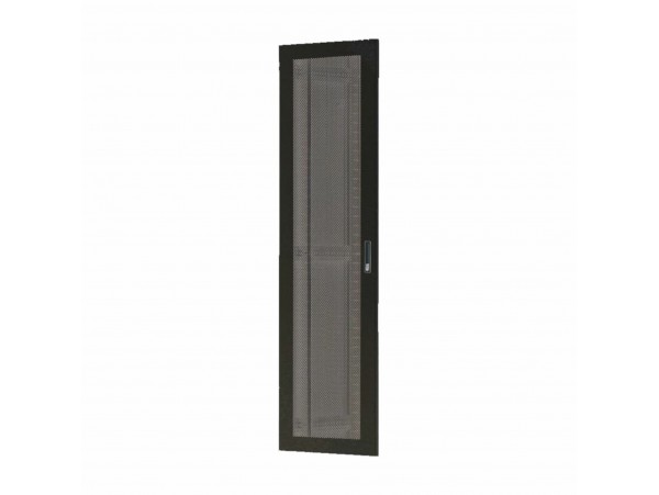 Toten vrata perforirana 42U širine 600mm za kabinet črna