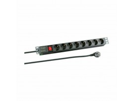 EFB razdelilec rack 8x220V PVC 2m s stikalom EK622DE.2
