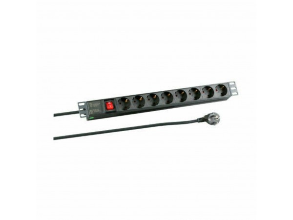 EFB razdelilec rack 8x220V PVC 2m s stikalom EK622DE.2