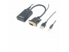 Cablexpert adapter VGA M-HDMI Ž+avdio A-VGA-HDMI-01