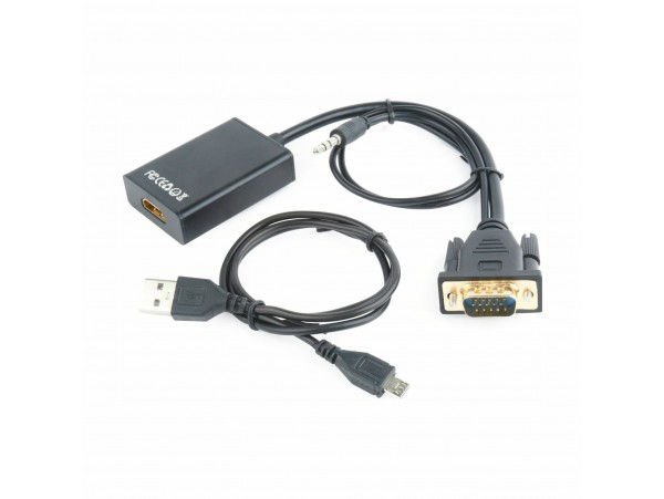 Cablexpert adapter VGA M-HDMI Ž+avdio A-VGA-HDMI-01