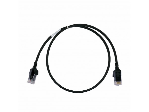 Leviton patch UTP CAT.6 0,6m črn 3,8mm HighFlex 6H460-02E