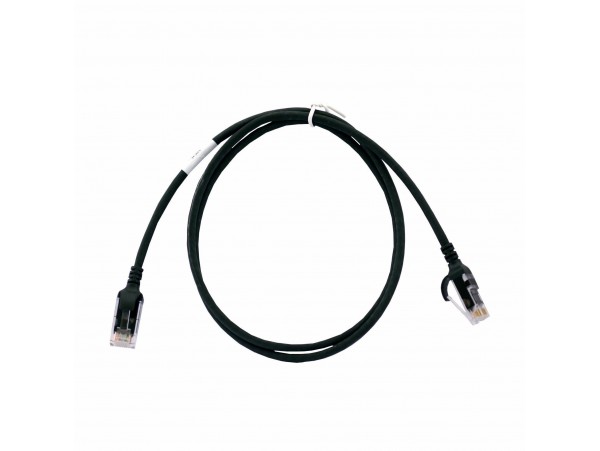Leviton patch UTP CAT.6 3m črn 3,8mm HighFlex 152-6H460-10E