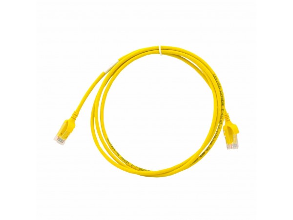 Leviton patch UTP CAT.6 3m rumen 3,8mm HighFlex 138-6H460-10Y
