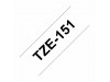 BROTHER trak TZe 151 prozoren/črn 24mm