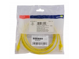Leviton patch UTP CAT.6 2,1m rumen 3,8mm HighFlex 137-6H460-07Y