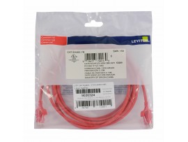 Leviton patch UTP CAT.6 2,1m rdeč 3,8mm HighFlex 158-6H460-07R