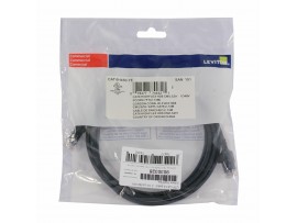 Leviton patch UTP CAT.6 2,1m črn 3,8mm HighFlex 151-6H460-07E