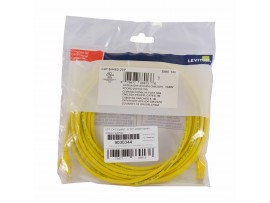 Leviton patch UTP CAT.6 6,1m rumen 3,8mm HighFlex 140-6H460-20Y