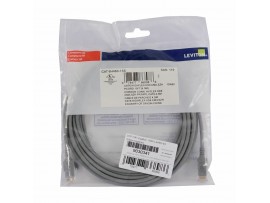 Leviton patch UTP CAT.6 4,6m siv 3,8mm HighFlex 119-6H460-15S