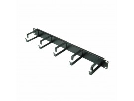 Value organizator 1U rack 50x110mm črn kovinski