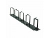 Value organizator 1U rack 50x110mm črn kovinski