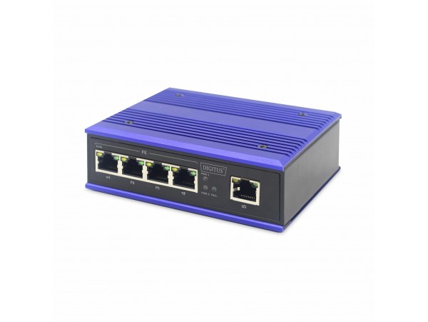 Digitus stikalo 100M  5-port Industrijsko DIN DN-650105