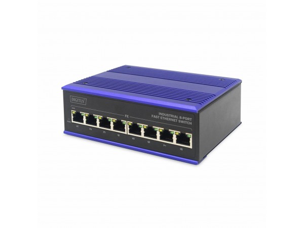 Digitus stikalo 100M  8-port Industrijsko DIN DN-650106