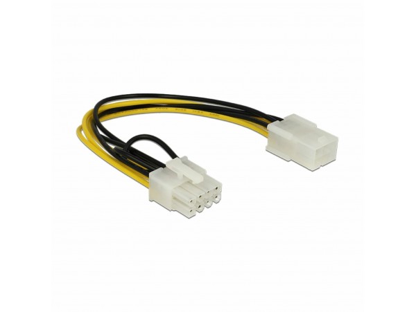 Delock adapter DC 6pin na 8pin za grafične kart. PCI-express 0,2m 83775
