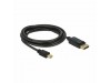 Delock kabel miniDisplayPort-DisplayPort 3m 4K 60Hz črn 82699