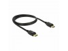 Delock kabel DisplayPort 1m 4K 60Hz črn 83805