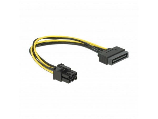 Delock adapter SATA M - 6pin za grafične kartice PCI-express 0,2m 82924