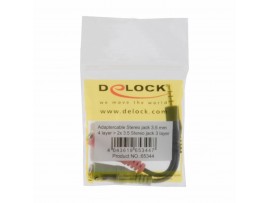 Delock adapter AVDIO Jack 3,5M 4-pin-2x 3,5Ž stereo OMTP 65344