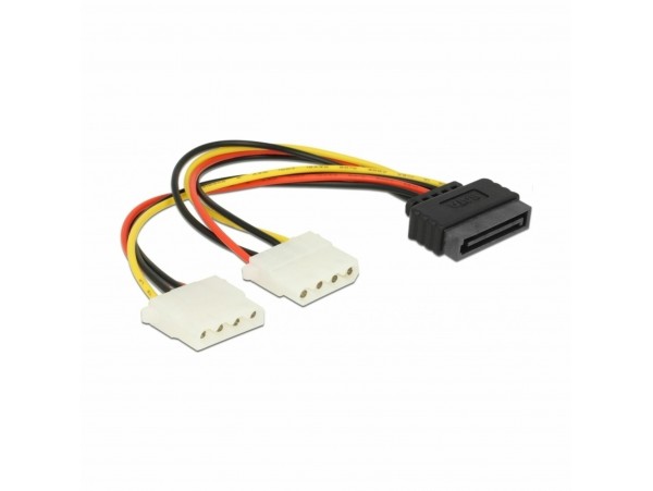 Delock adapter SATA M + 2x Molex Ž 65159