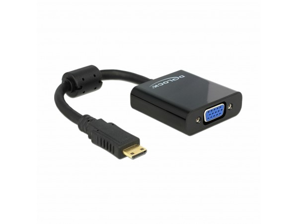 Delock adapter HDMI-C Mini M - VGA Ž 65514