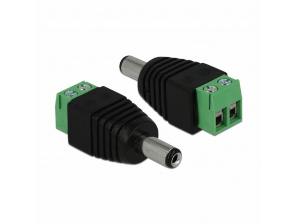 Delock konektor DC 2,1/5,5mm vtikač za hitri priklop 65396