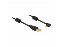 Delock kabel USB A-B mikro kotni-90st. desni 1m 83147 Delock kabel USB A-B mikro kotni-90st. desni 1m 83147
