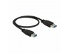 Delock kabel USB 3.0 A-A 0,5m črn 85059