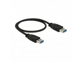 Delock kabel USB 3.0 A-A 0,5m črn 85059