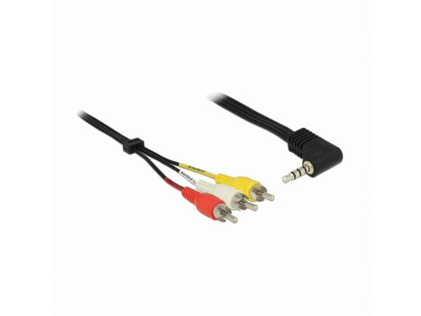 Delock kabel avd/vid 3.5M/4pinKotni-3x Cinch 1,5m 84724