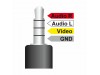 Delock kabel avd/vid 3.5M/4pinKotni-3x Cinch 1,5m 84724