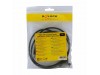 Delock podaljšek USB A-A 1m vgradni črn 85106