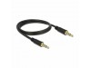 Delock kabel AVDIO 3,5M-3,5M 4pin 1m črn 83435
