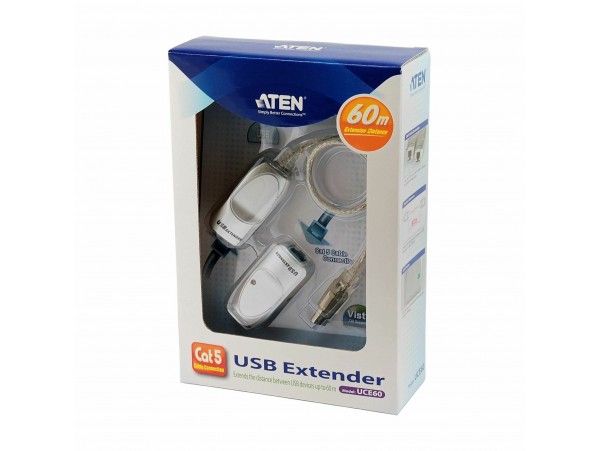 ATEN line extender USB Cat 5 do 60m UCE60-AT