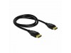 Delock kabel DisplayPort 1m 4K 60Hz 20-pin povezan črn 82423