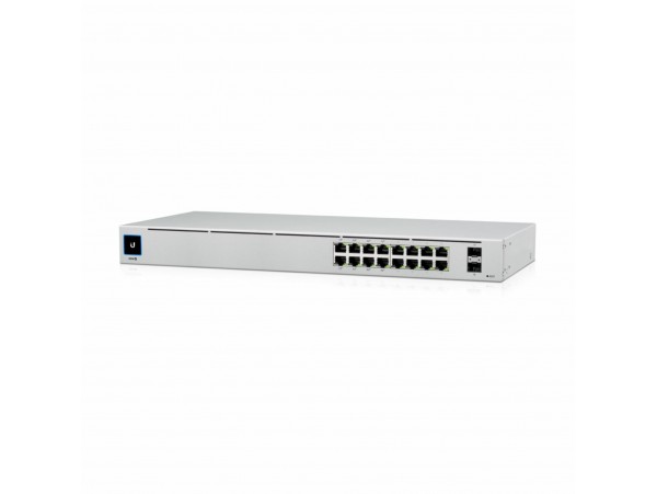 Ubiquiti stikalo 1G 16-port rack 2xSFP 8x PoE Unifi Gen2 42W USW-16-POE