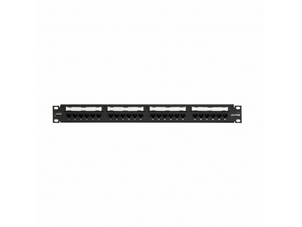 Leviton panel CAT.6+ UTP 24-port flat + nosilec kablov 69586-B24
