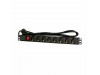 EFB razdelilec rack 8x220V ALU+stikalo črn EK631DE.2